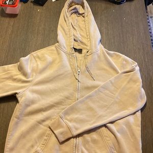 Beige H&m zip up hoodie